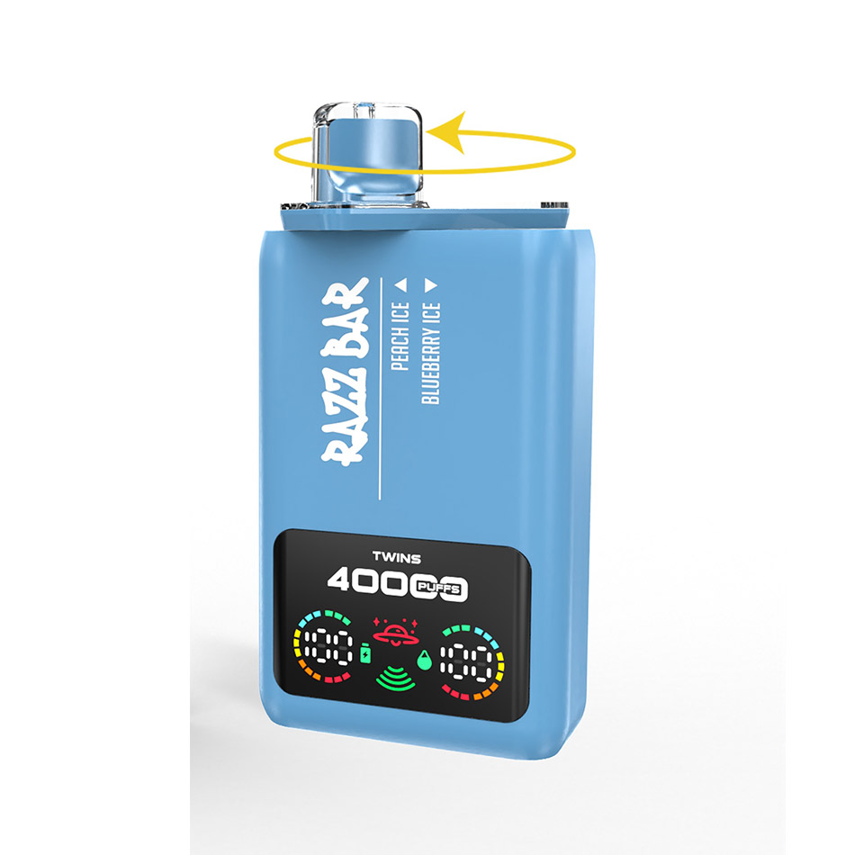 Razz Bar 40K - Peach Ice ½ Blueberry Ice