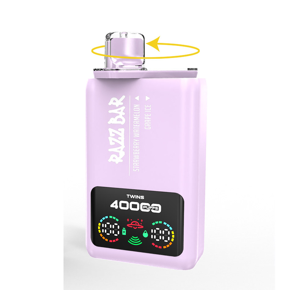 Razz Bar 40K - Strawberry Watermelon ½ Grape Ice