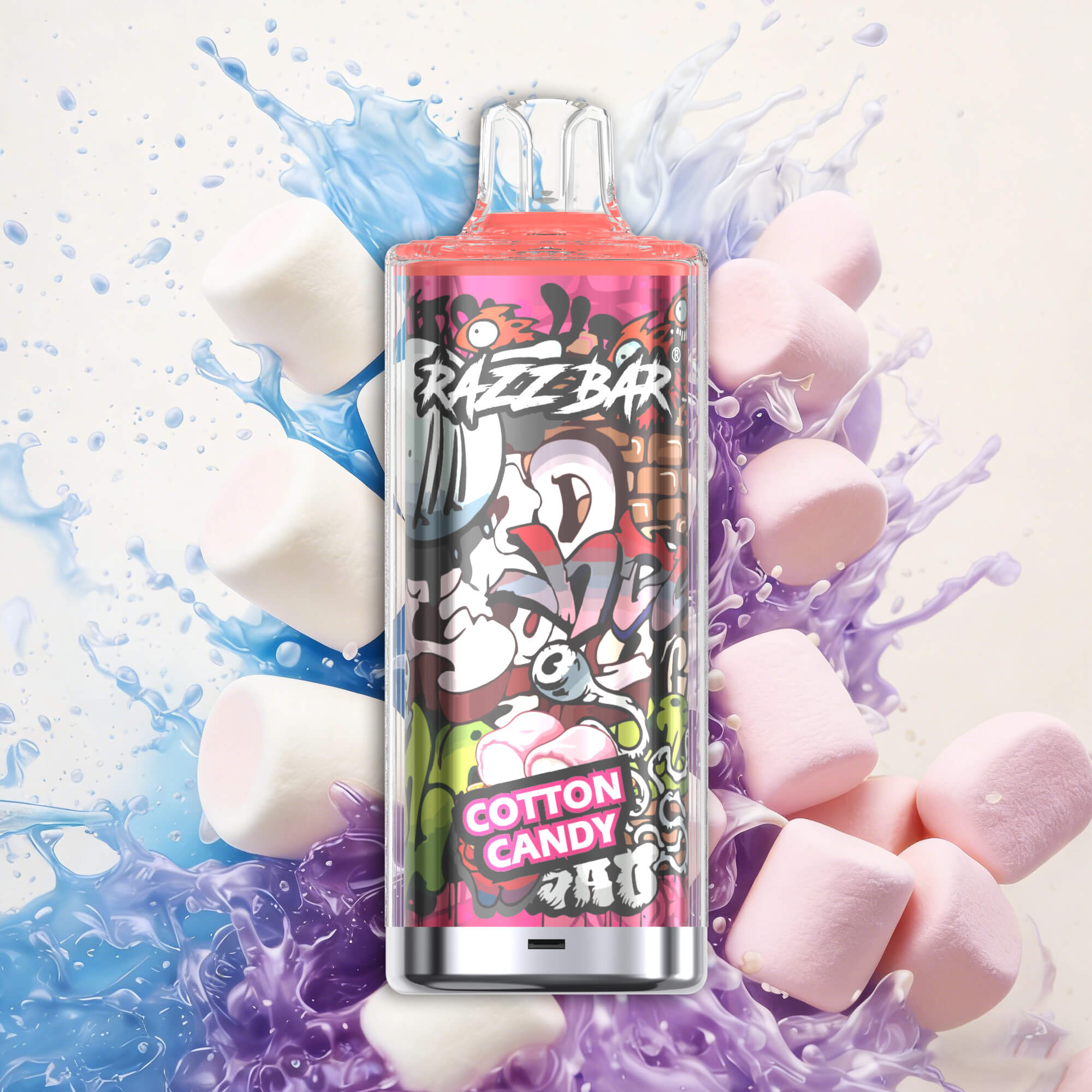 Razz bar 60K - Cotton Candy