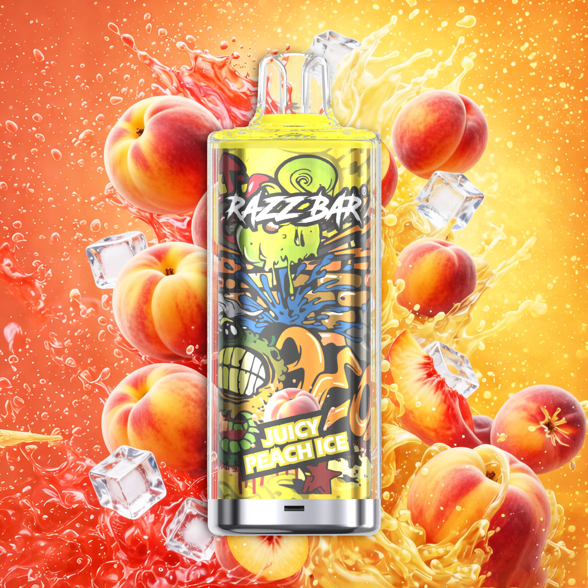 Razz bar 60K - Juicy Peach Ice